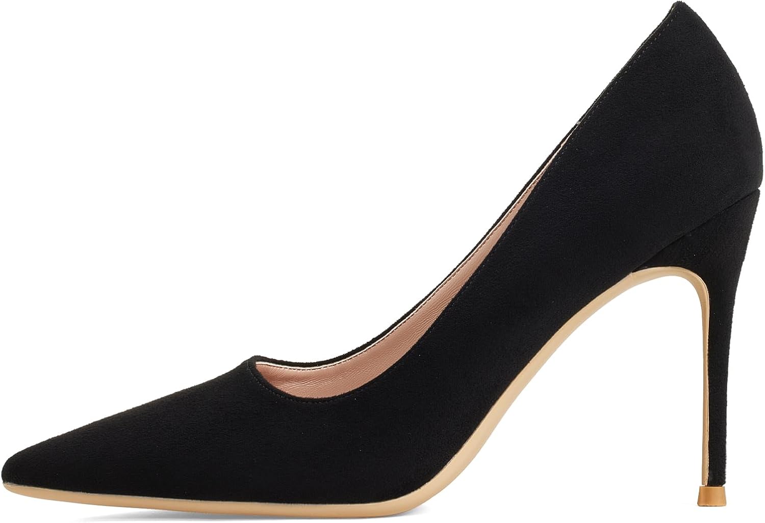 GENSHUO Women's Closed Toe Stiletto High Heels Dress 4 Inch Heeled Pointed Toe Party Homecoming Wedding Pump Shoes - Image 7