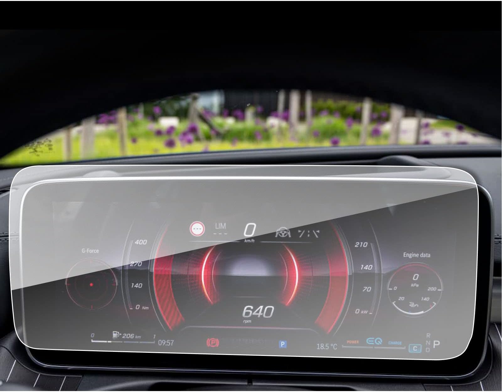 SXCY Fit for 2022 2023 2024 Mercedes Benz C-Class GLC-Class C300 Screen Protector 2021-2023 2024 C Class C300 Accessories 2023 2024 GLC-Class/C Class C300 Instrument Display Screen Protector 12.3 inch