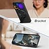 Funda a prueba de caídas para Xiaomi 17Pro Max/17/17Pro, protección magnética a prueba de golpes, cubierta esmerilada con soporte oculto (17Pro Max) negro 3