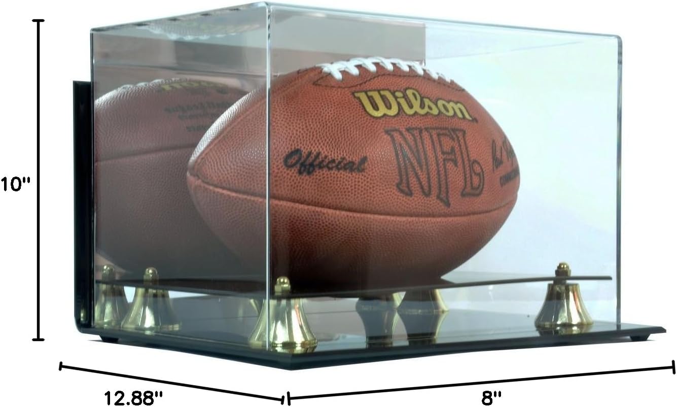 Deluxe Acrylic Football Display Case - Wall Mountable