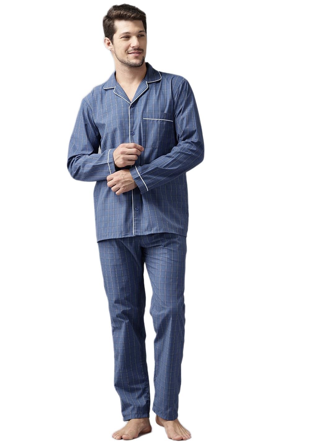 english navy Men Night Shirt-picture-45