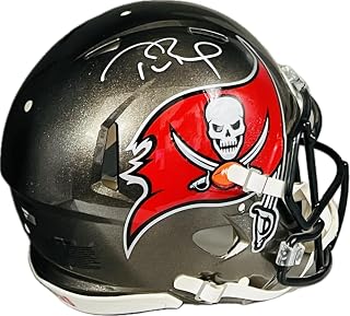 Tom Brady Autograph Signed Buccaneers Football Full Size Helmet