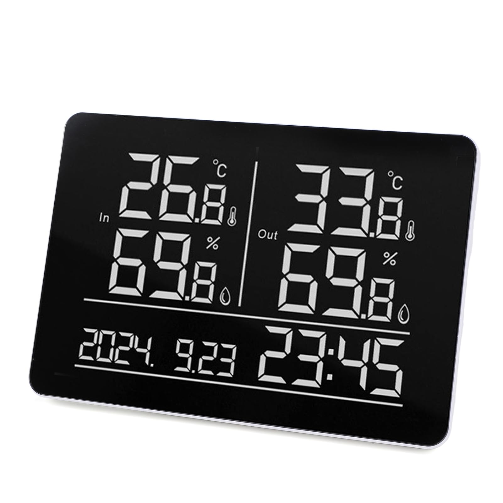 FTVOGUE Thermomètre et Hygromètre sans Fil pour Intérieur et Extérieur,