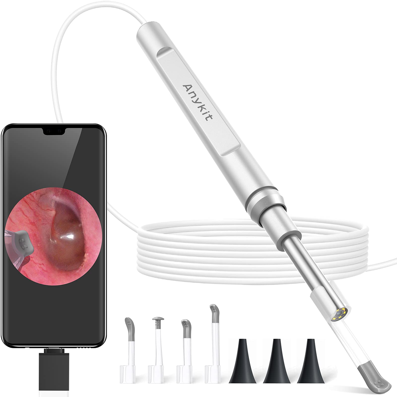 Ear Wax Removal Camera for Android Phone Tablet, Mac, PC, 1280x720HD