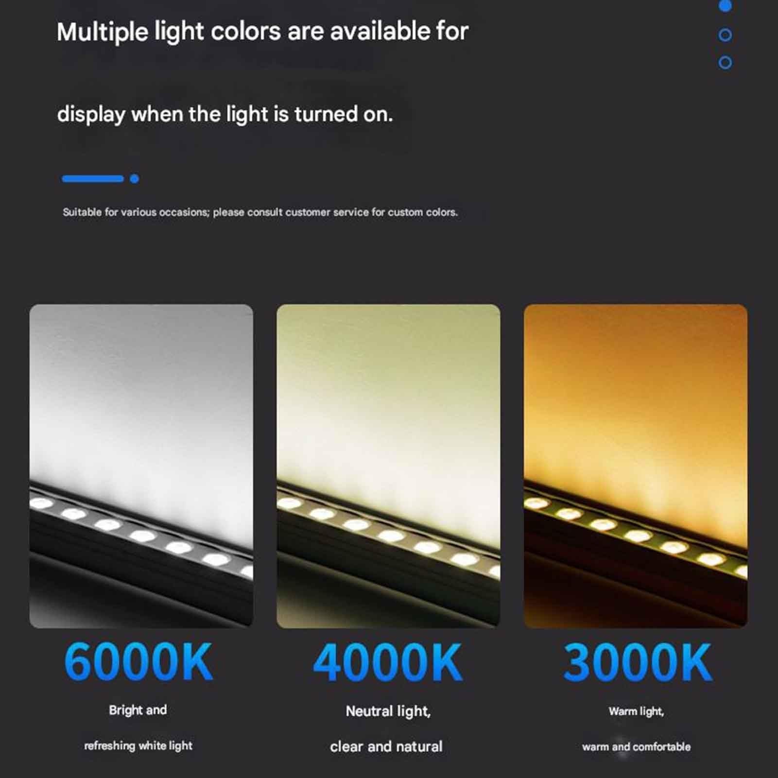 Rectangular Luces De Paisaje - Luces LED De Pared, Focos Lineales Impermeables Para Exteriores IP65, Foco Led Jardín, Luces Lineales De Pared Exterior Para Villas(White,A-24W(220V))