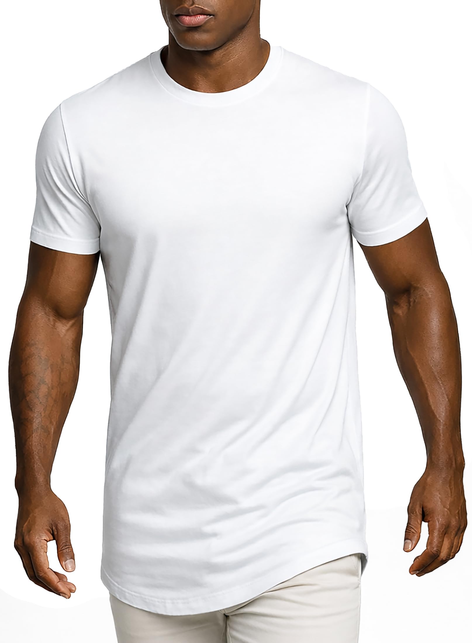 Leif Nelson T-Shirt Herren Sommer Mit Rundhals-Ausschnitt, Regular Fit Aus 100% Baumwolle, Basic Männer T-Shirt, Casual