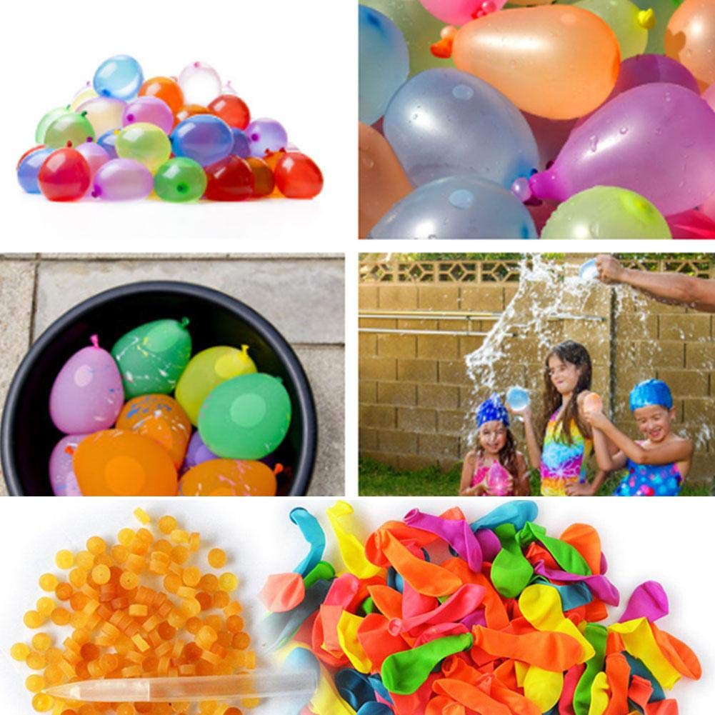 Kit de recambio de globos de agua de 1000 piezas para deportes acuáticos, lucha acuática + 3 herramientas de recarga 4