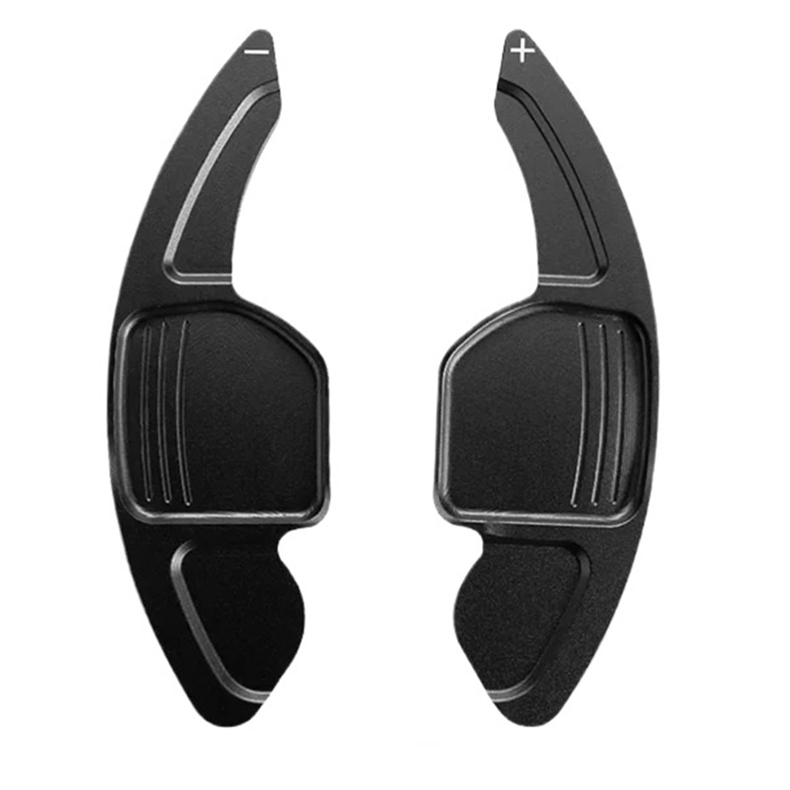 Yakisa For Type B Black Paddles Shift For A3 S3 8V For A4 S4 For A5 S5 B8.5 For A6 S6 For A7 S7 C7 For Q5 For Q7 Aluminum Steering Wheel Paddle Shifter Extension Paddle Shifter(For Type B Black)