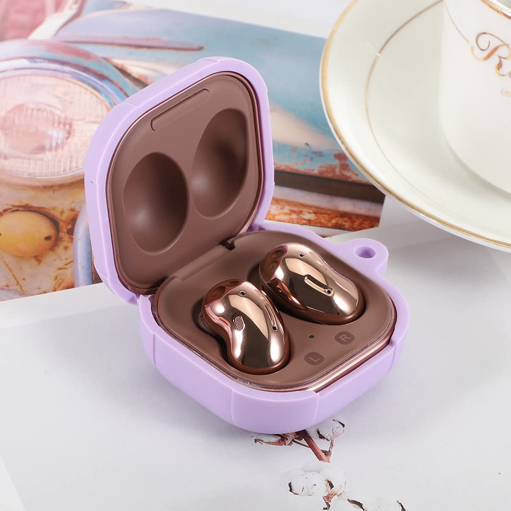 RoyalCover Samsung Galaxy Buds Live/Pro Silicone Earphone Case (Light Purple)