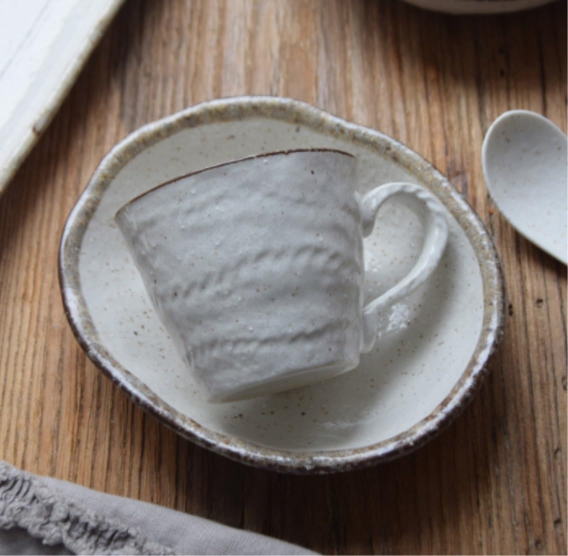 Kubki Kubki 300ML Kubek Ceramiczny Z Filiżanką Danie Strona Główna Antyczna Szorstka Ceramika Filiżanka Kawy Biurowy Do Picia Filiżanka Herbatyi