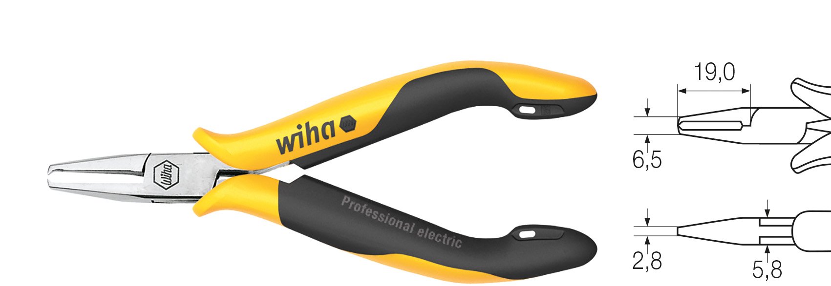 WIHA End Cutting nippers Professional ESD, Black, lose verpackt