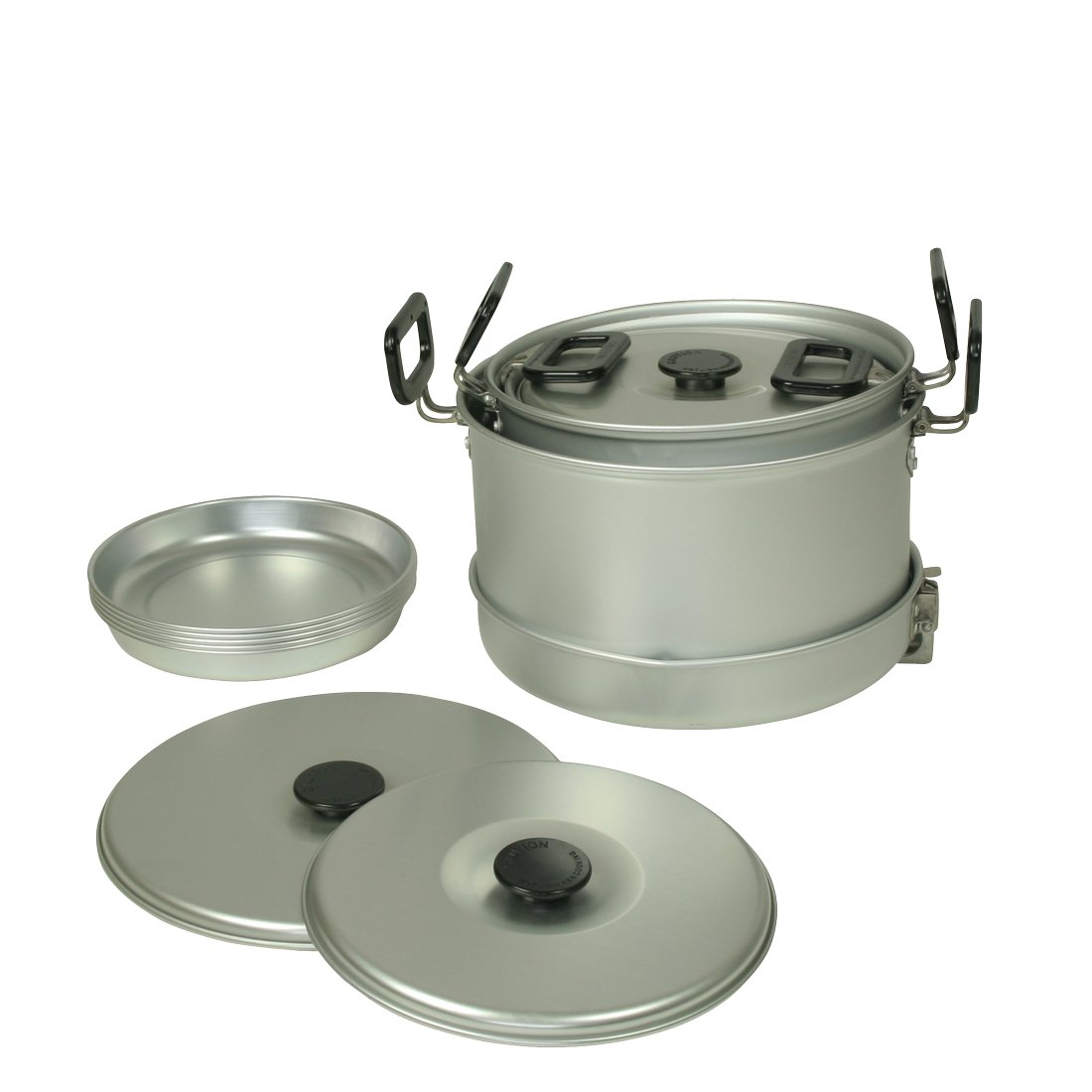 10T Camping Topfset Pfannenset 12-TLG. für 4-5 Personen, Outdoor Kochset mit Antihaft-Aluminium, ideal für Camping und Trekking