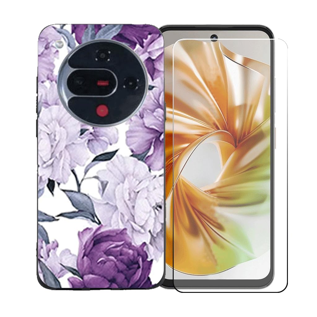 Custodia Con Anello E Vetro Temperato Per Nubia Focus 5G E Acer A62lx, Colorata, Ibrida TPU+PC - Foto 4