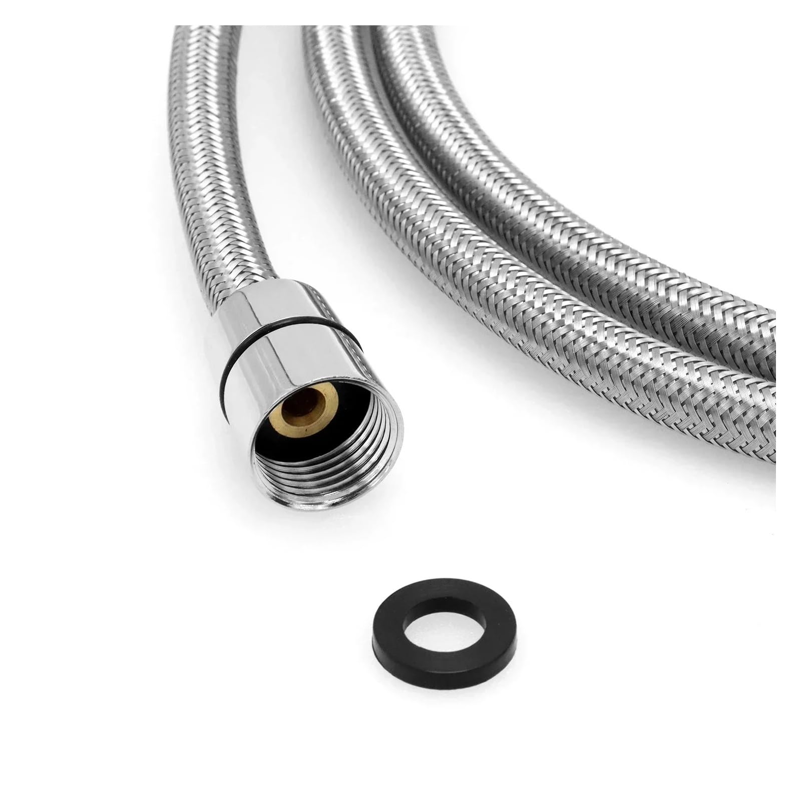 Tuyau de robinet de cuisine en acier inoxydable 304, tuyau de rechange extractible de 50/60/70/80 cm, tuyau en TPV pour robinet de cuisine, et solution d'alimentation en eau flexible (70 cm)