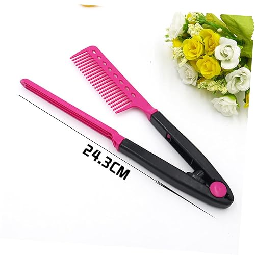 Miniatura 4 de Cepillo plegable en forma de V peine de pelo alisador de pelo Peine portátil