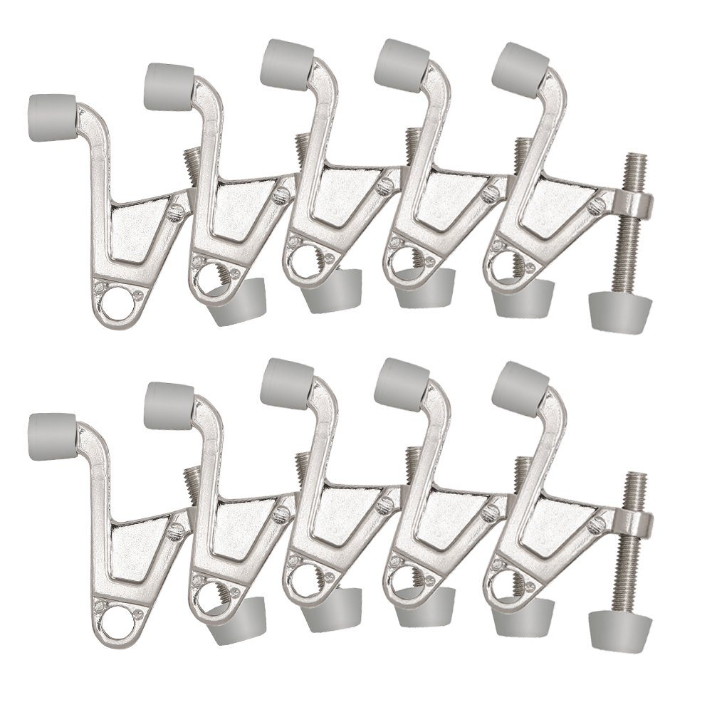Design House 181842 Jumbo Hinge Pin Door Stop, 10-Pack, Satin Nickel