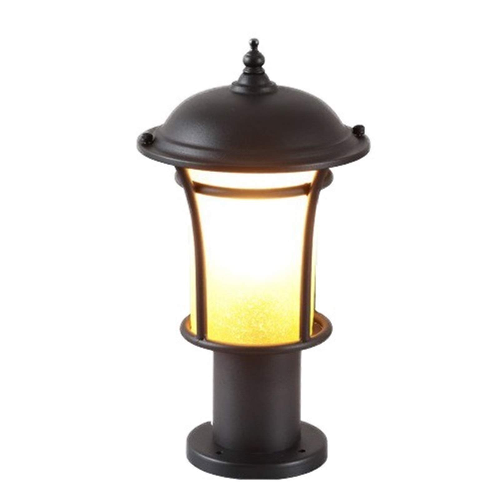 Lampada da testa a colonna per esterni vittoriana europea Lampada da cortile impermeabile per esterni a LED Lampada da parete per villa da giardino Lampada da palo per porta FenSquare Lampada per