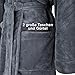 Gräfenstayn® Damen & Herren Kuschelfleece Bademantel mit Kapuze Größe S-XXXL mit Öko-Tex Standard 100 Flanell Fleece (L, Anthrazit)