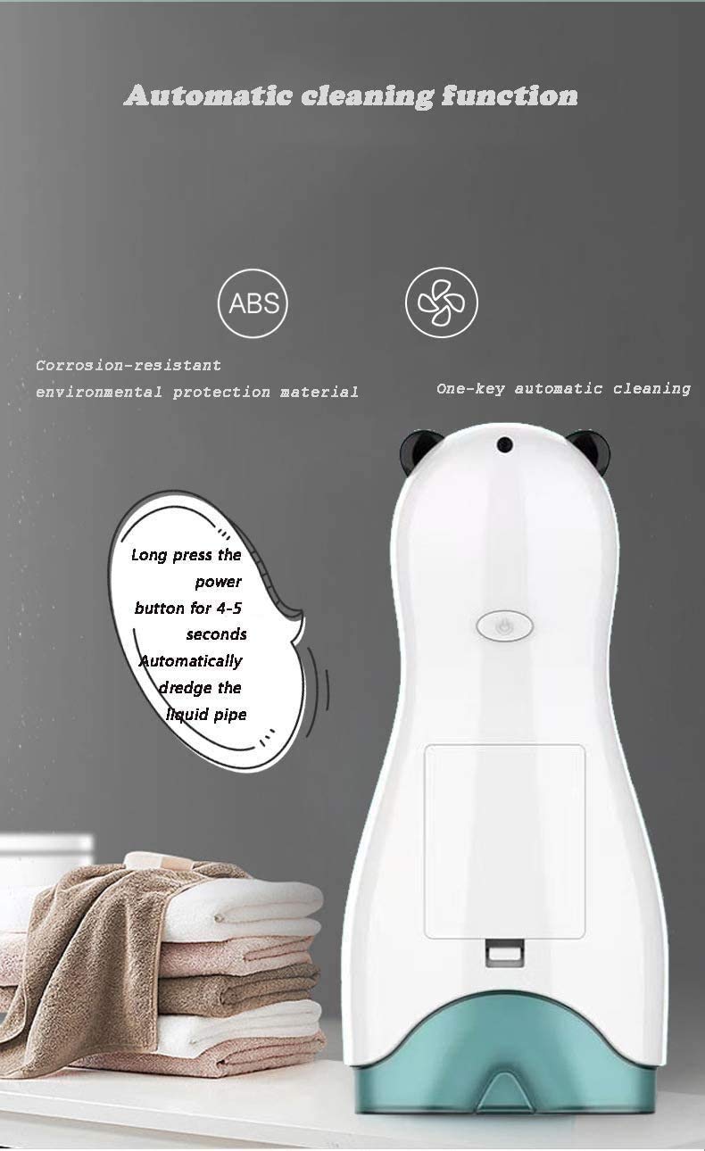 Distributore di sapone Distributore di sapone automatico touchless, dispenser di sapone a mani libere a vibrazione del sensore di movimento a infrarossi, distributore di sapone per la casa, scuol