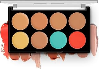 Hilary Rhoda Concealing & Contouring | 8 Shades in Palette | Colour Corrects with High Coverage | Face Palette | Hides Dar... Price In India
