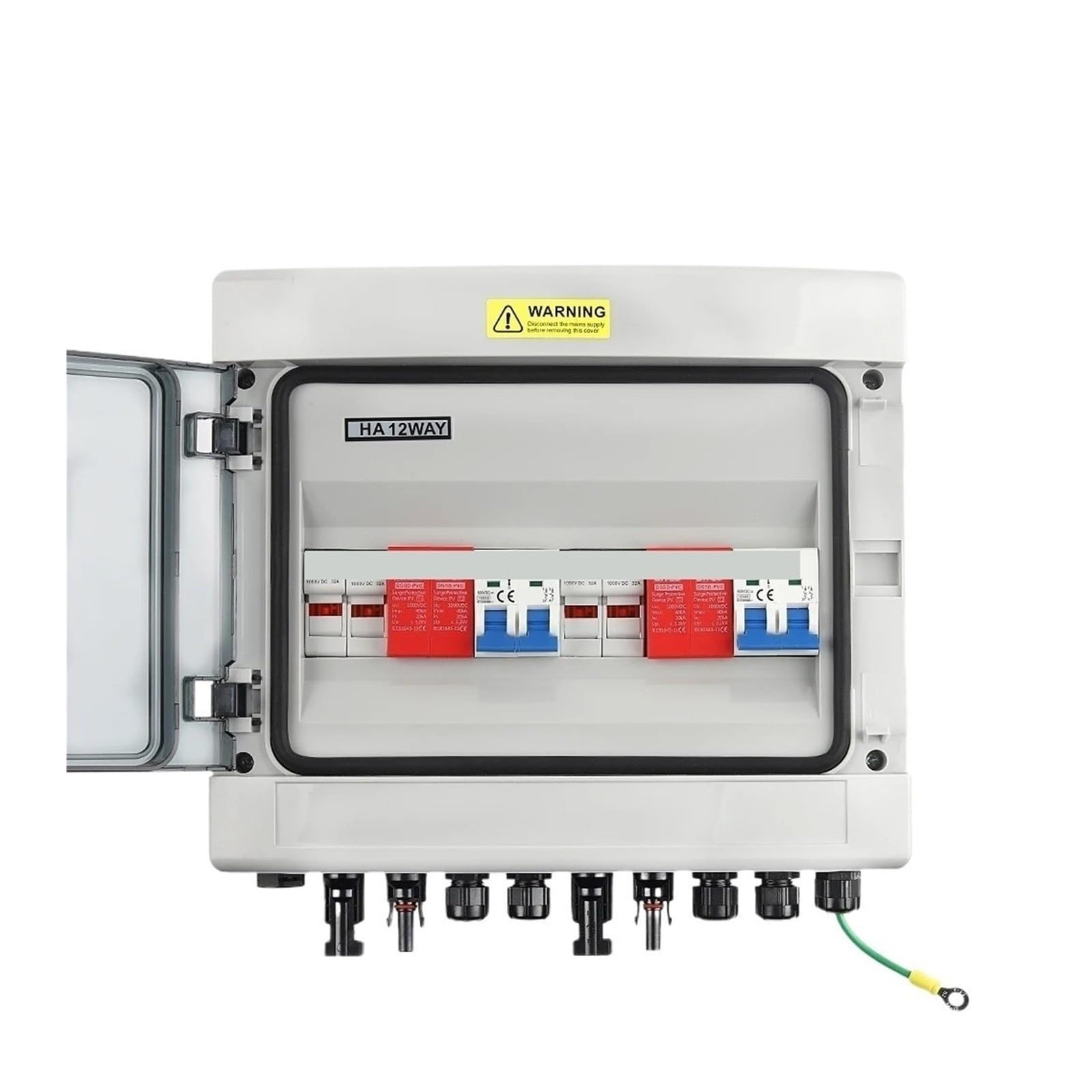 Combiner Box DC 500 V 2 Eingänge 2 Ausgänge Solar-Photovoltaik