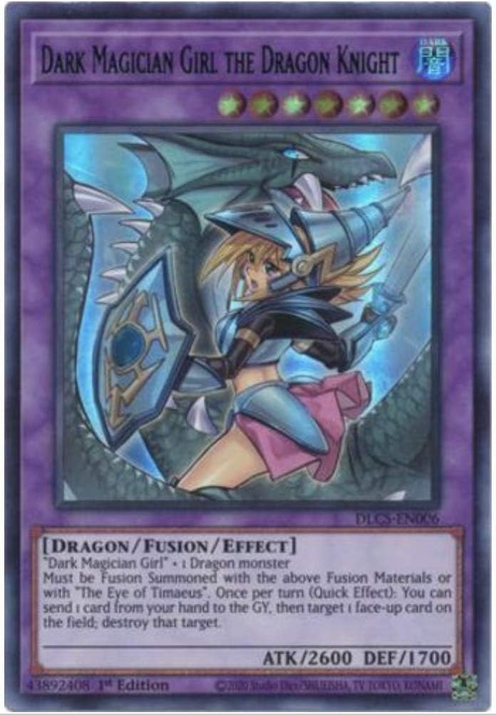 Dark Magician Girl the Dragon Knight (Blue) - DLCS-EN006 - Ultra Rare - 1st Edition (Alternate Art)