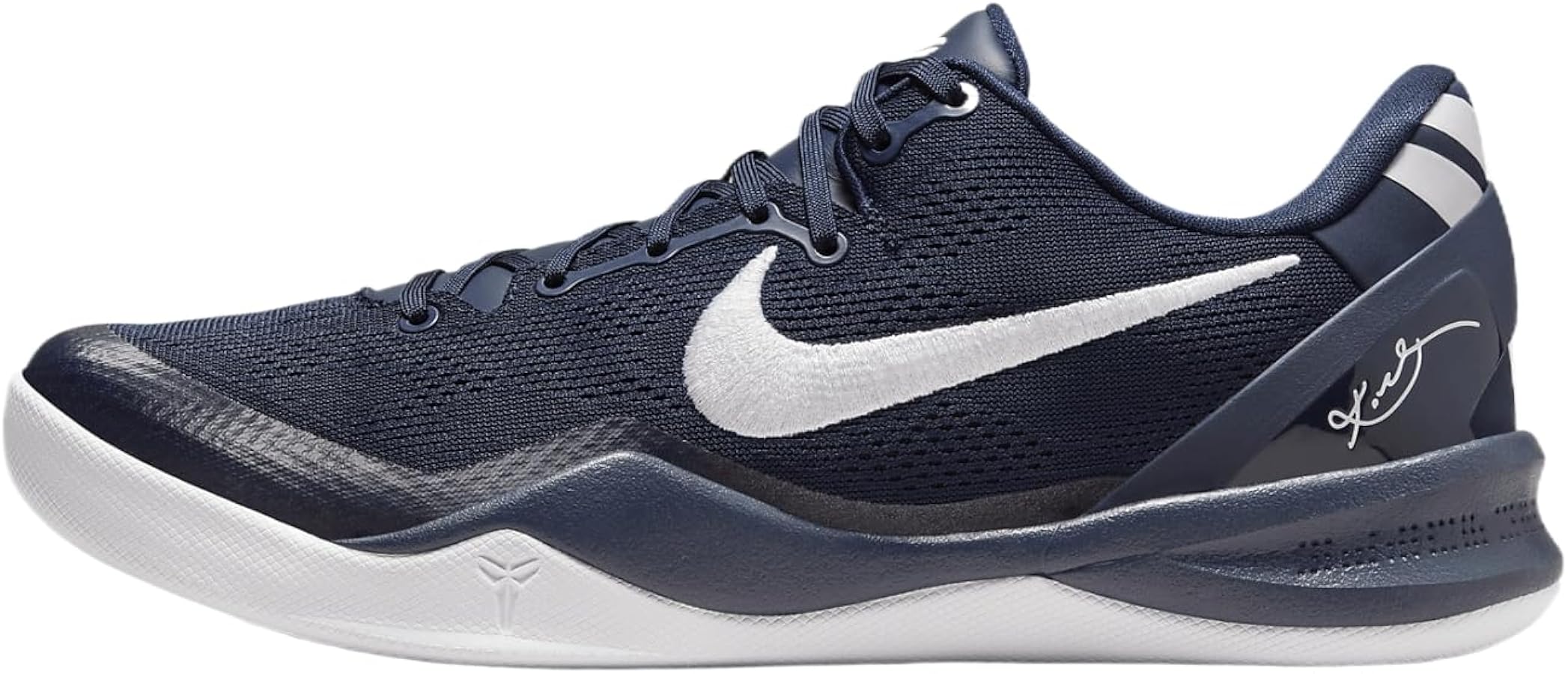 Nike Kobe VIII 8 Protro Men's Basketball Shoes, Navy/White, 8