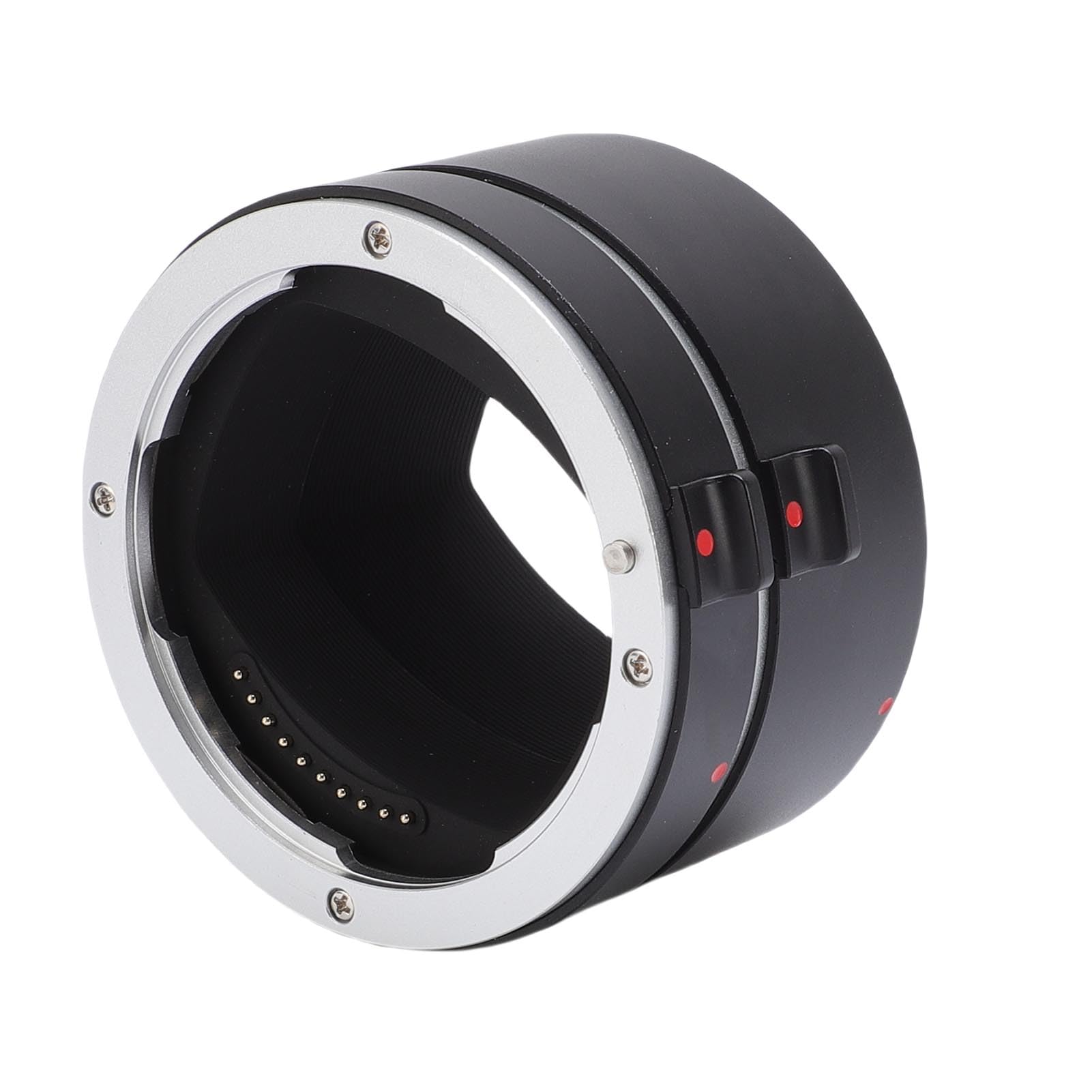 Yctze Tubo de Extensión de Enfoque Automático de Cámara, L de Adaptador de Macro de L Monte Rango de 12 Mm + 24 Mm con Puntos de Cobre LOR=Red>, Aleación de Aluminio Resistente de