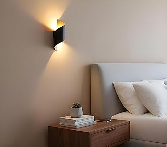 FILLISKA® 10 Watt LED Luxurious BlackGold Indoor/Outdoor UP Down Wall Light, Warm White, IP-65 Rainproof & Shockproof Alluminium Body