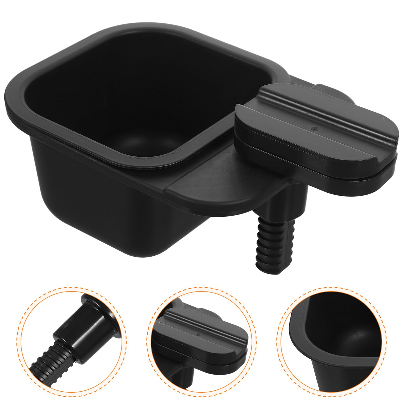 Alipis Table Mount Trash Can 2pcs Rotatable Clip-on Garbage Can Mini Desk Hanging Trash Bin Tiny Waste Bin Makeup Pad Garbage Holder for Counter Kitchen Clipped Under Table