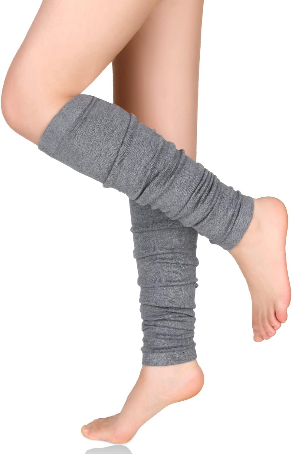 Benefeet Sox Womens Leg Warmers 80s Girls Wool Ribbed Knit Thigh High Socks Crochet Extra Long Boot Socks - Image 2