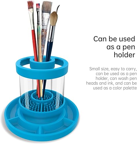 Miniatura 4 de AimiDream Enjuague de pinceles, limpiador de pinceles, taza de enjuague, taza de limpieza de silicona para acrílico, acuarela y medios a base de