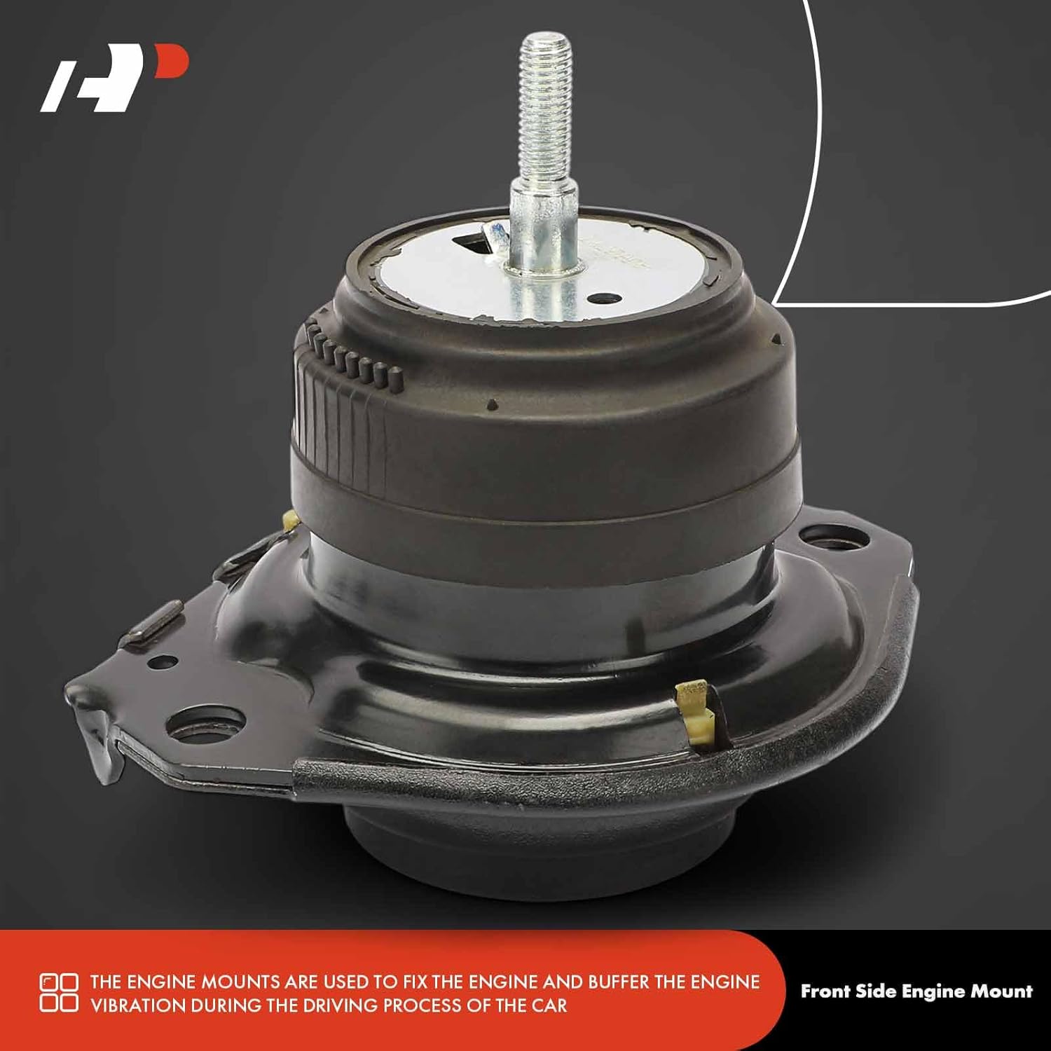 A-Premium Front Left or Right Driver or Passenger Side Engine Motor Mount Compatible with Jeep WK2 Series Grand Cherokee 2011-2021 & Dodge Durango 2011-2022, 5.7L