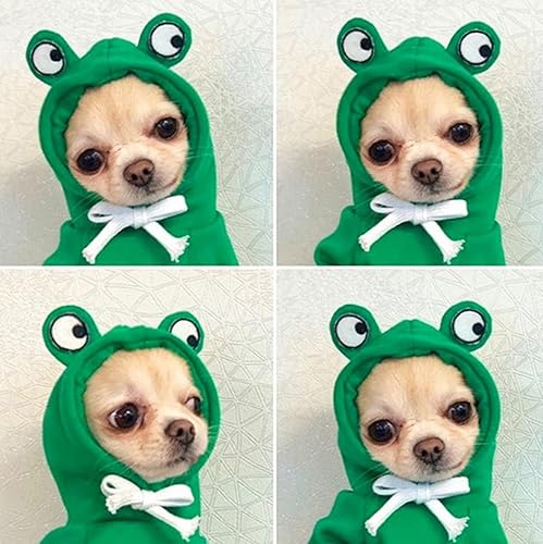 Miniatura 6 de XIAOYU Ropa para mascotas Sudaderas con capucha para perro, sudadera cálida, abrigo para cachorros, ropa de otoño e invierno, overol con capucha