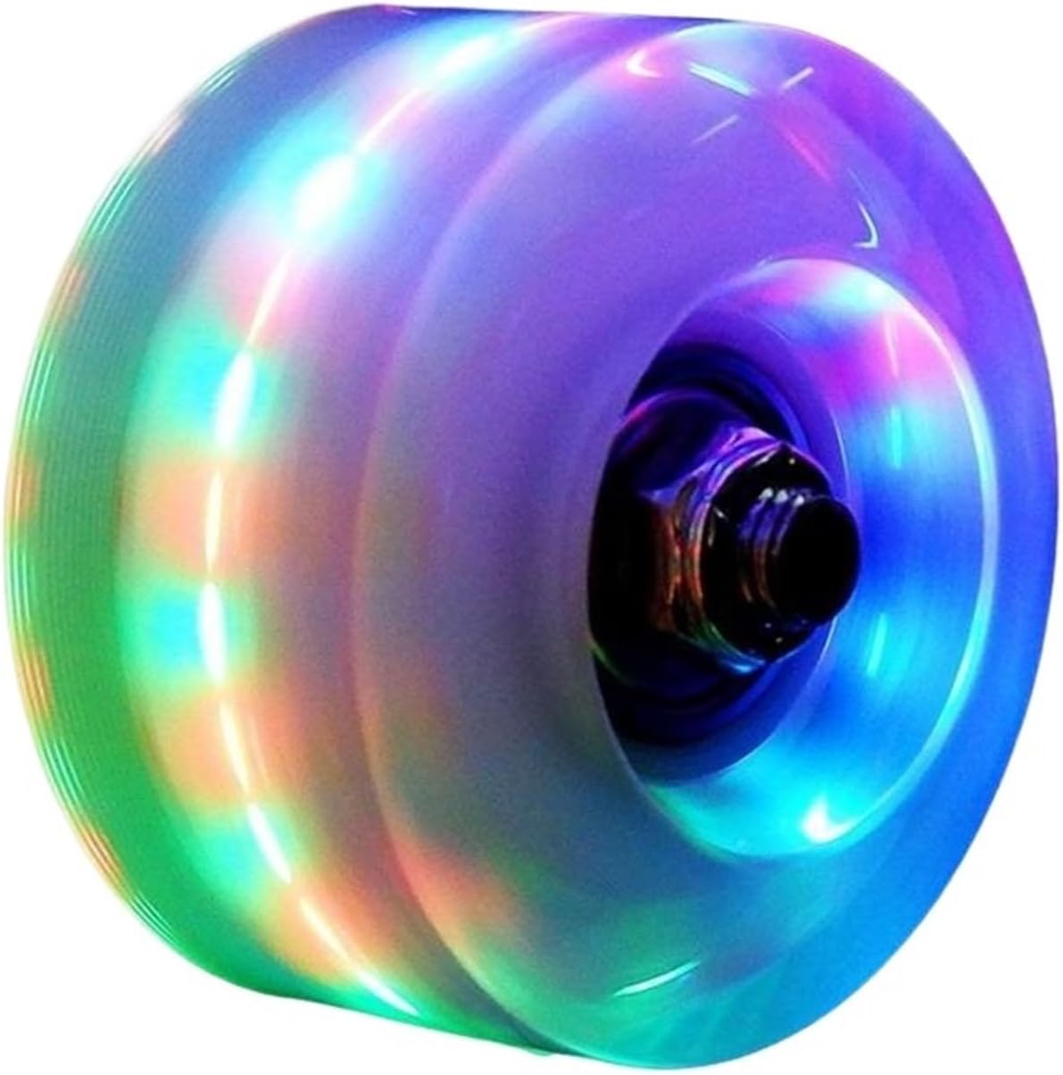 KeuLen Skateboard Wheels,Double Row Roller Skates Luminous Wheels Roller Skates Flashing Wheels for Wheel Roller Skates Accessories PU Roller Wheel for Skates