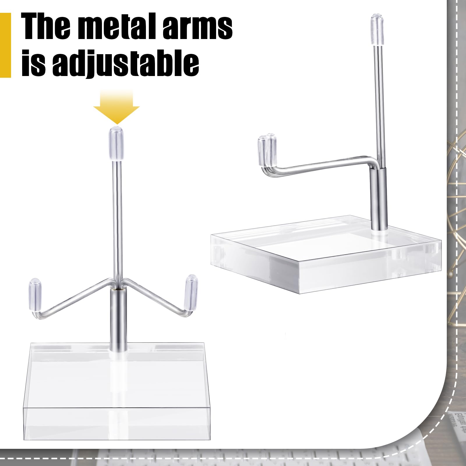 Amazon.co.jp: Kigley 8個 調節可能なメタルアームディスプレイ