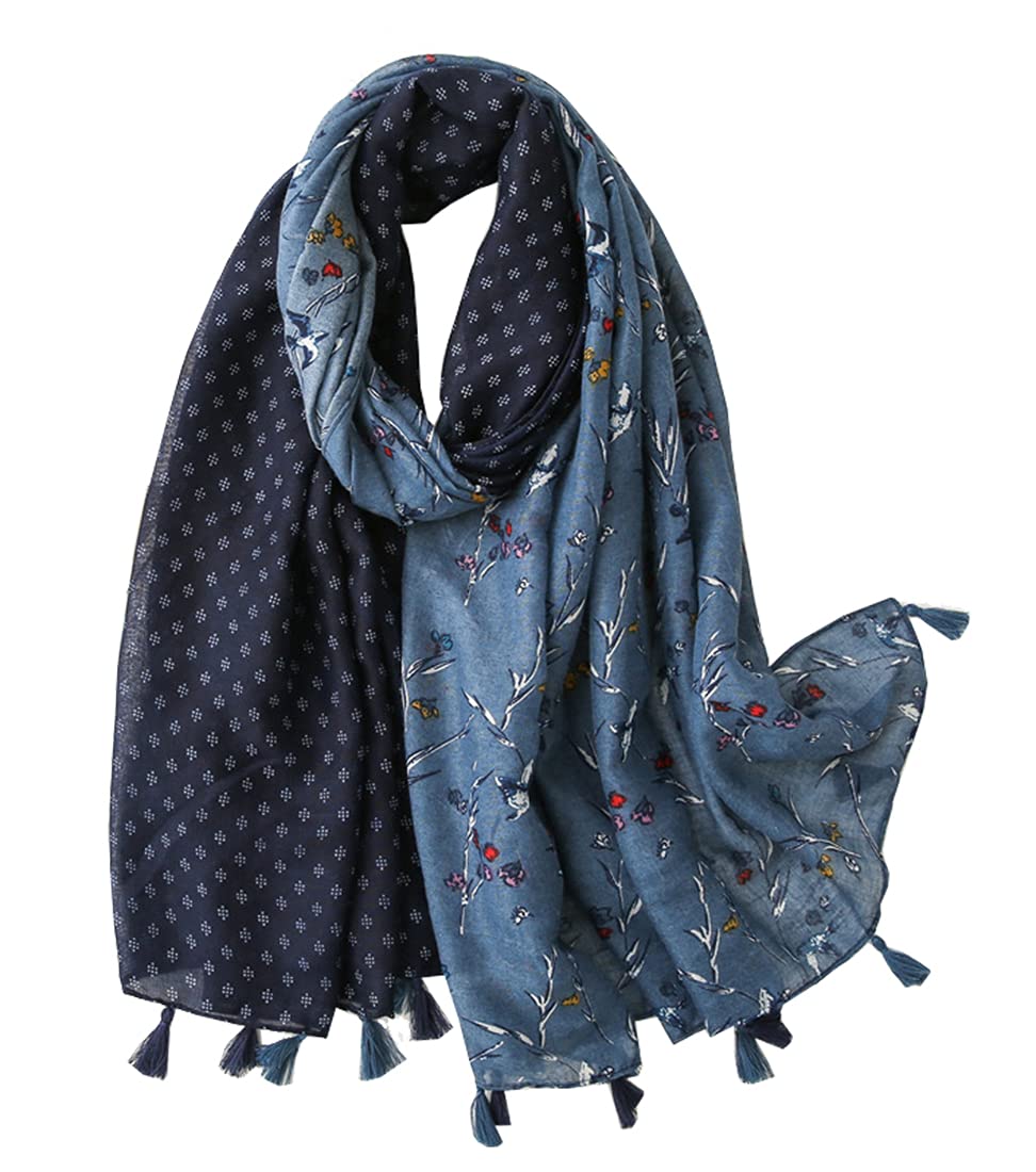 FAIRYGATE Womens Scarves Lightweight Scarf Floral Shawl Wrap Long Head Scarfs for Women Ladies Girls Gifts for Mum 234