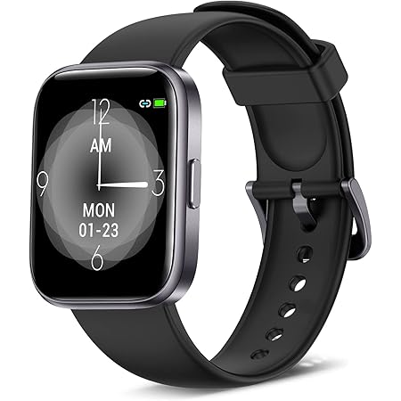 AcclaFit Smart Watch Fitness Tracker with 24/7 Sleep Monitor, 1.7'' Full Touch 5 ATM Waterproof Smartwatch, Step Counter Watch for Women Men Kids