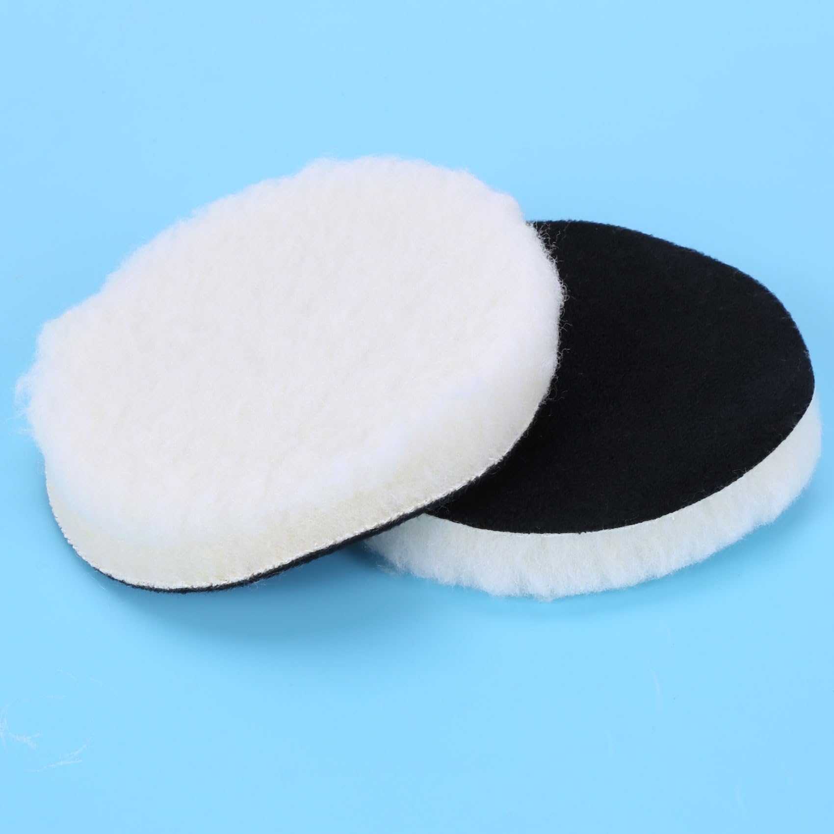 100 Pcs 125 mm Almohadilla de Pulido para Automóviles Pulgada de Pulido de 5 Pulgadas Pulidoras de Lana Pulidor de Bonete Pulido para el Cuidado de la Pintura de Coches