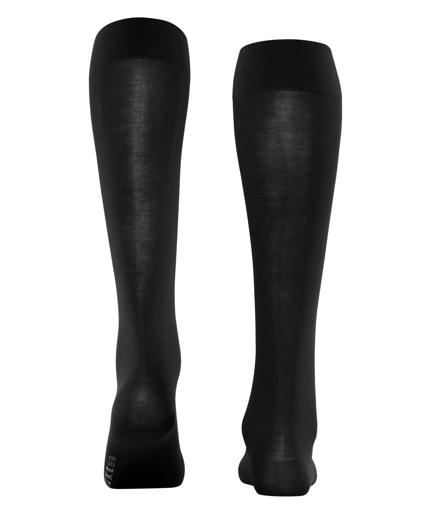 FALKE Kobiety Podkolanówki Cotton Touch W KH Bawełna długie jednokolorowe 1 Para, Czarny (Black 3009), 39-42