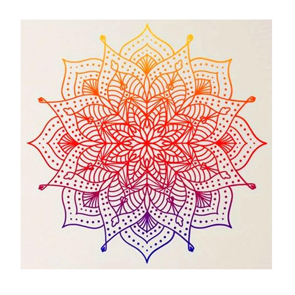 DCIDBEI Large and Clear Diamond Painting Mandal 40 x 40 cm Diamond Painting Rhinestone Mandala Daiments Painting Adult Mandala Window Pictures Transcendental Awakening Endless Changing