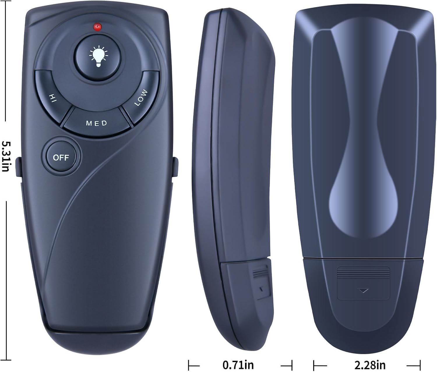 ZWP UC7083T Replacement Remote Control fit for Hampton Bay Ceiling Fan UC7083T with 3 Speed Control