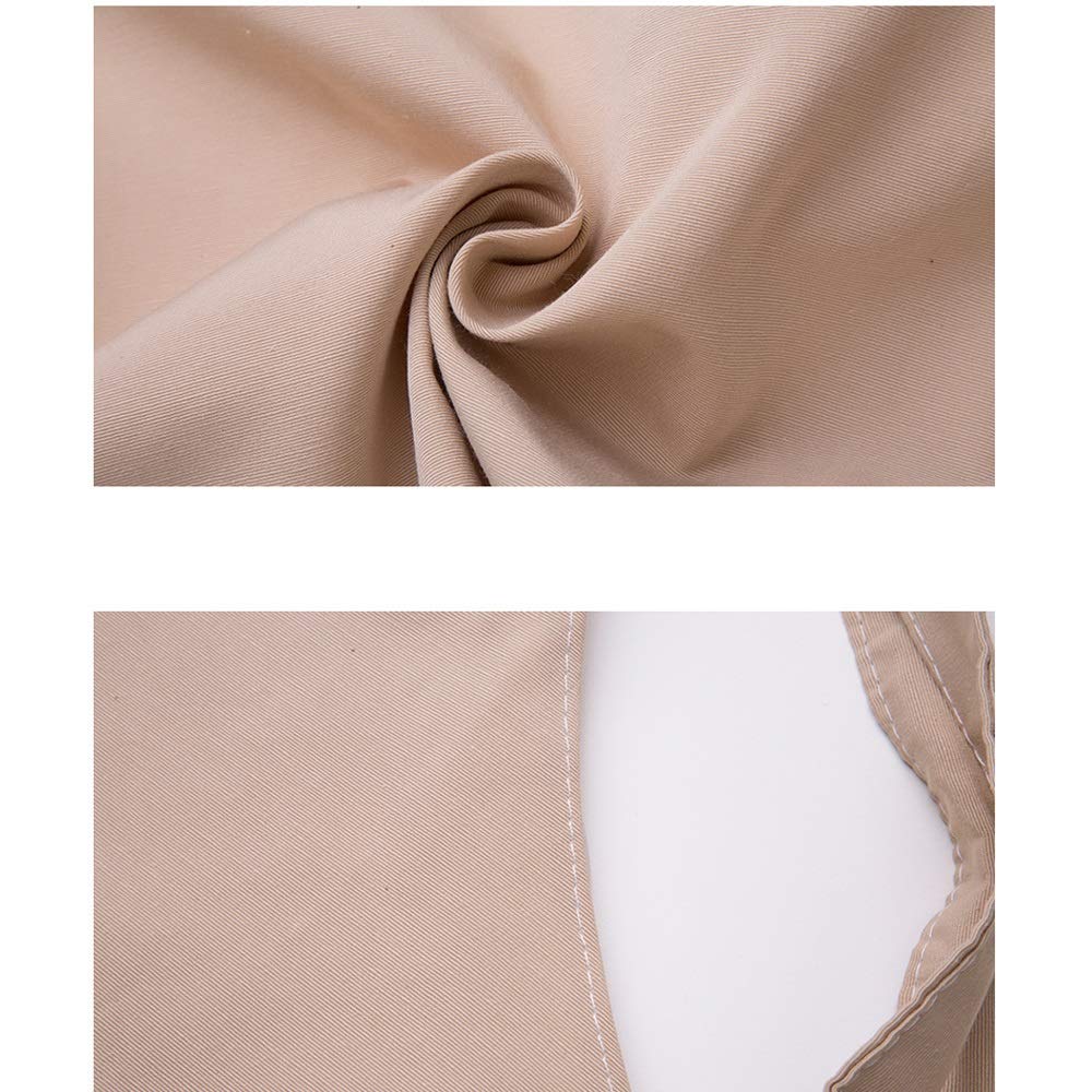 Grembiule carino senza spalline in tessuto senza maniche grembiule donne uomini cucina chef cucina casa ristorante grembiule bavaglino grembiule (beige)