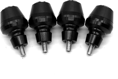 Miniatura 1 de Motocicleta 0.236in Frente Fender Frame Slider Tornillo Tornillo Tenedor Protector Para Yamaha YZF R1 R6 FZ1 FZ6 FJR XJR XJ6 (negro)