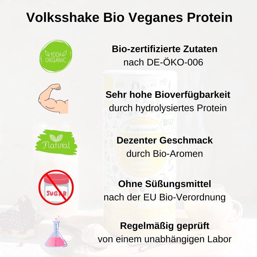 BIO Protein vegan | Walnuss | DE-ÖKO-006 | 10 pflanzliche Proteinquellen | Ohne Süßungsmittel | Ohne Soja & Gluten | Premiumqualität vom Bodensee | Made in Germany (1000g, Walnuss)