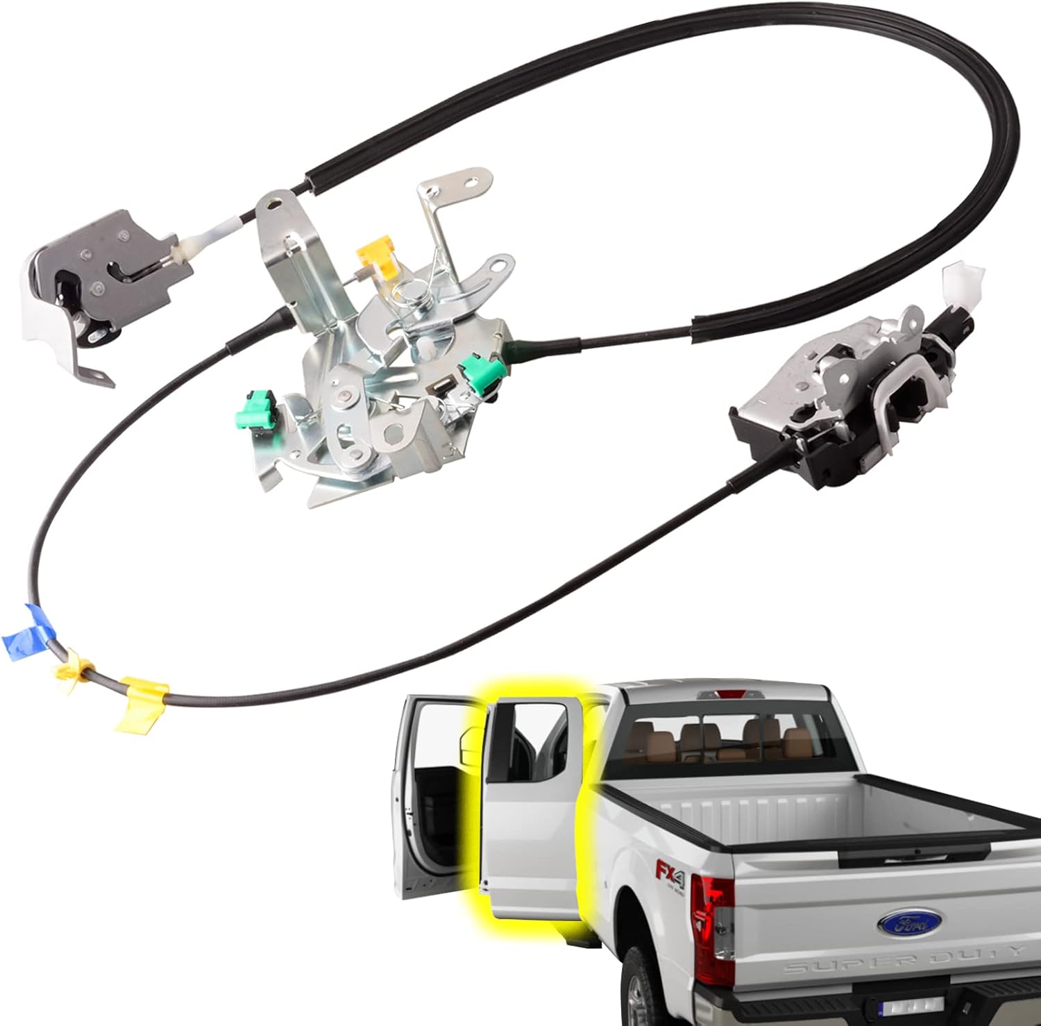 unikpas Rear Left Door Latch Assembly Compatible for Ford