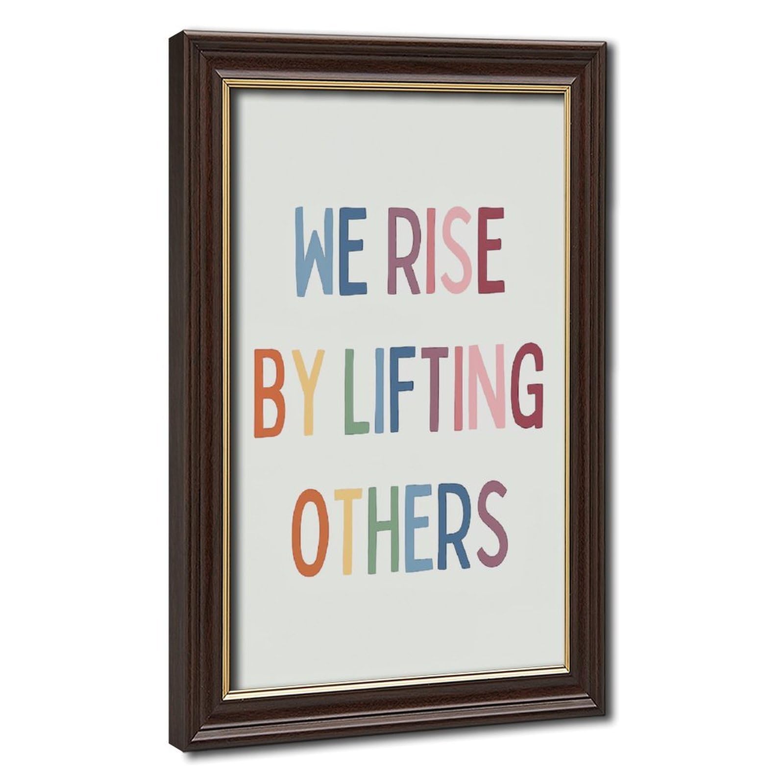 AYINUER We Rise By Lifting Others Educational Canvas Poster Canvas Poster for Bedroom Decor Gift