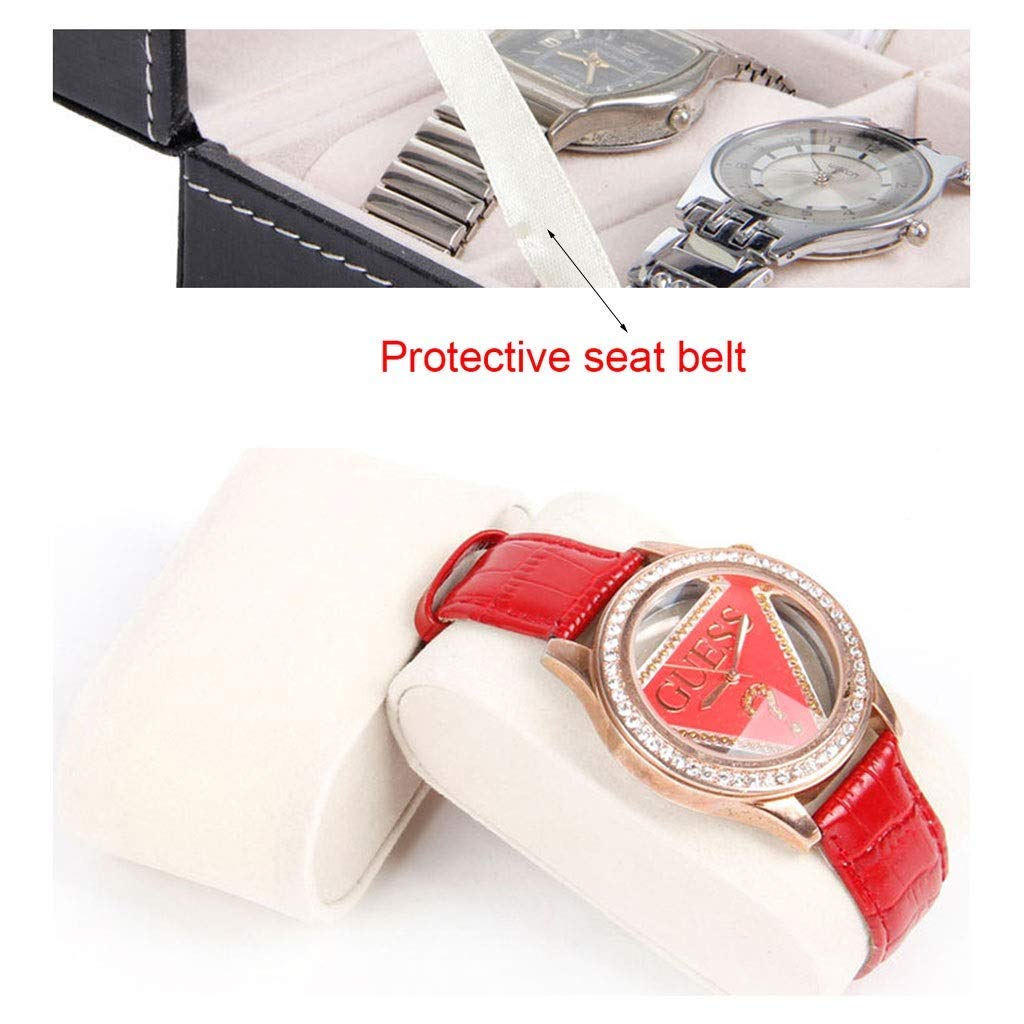 Scatola portaoggetti per 6 Orologi, Custodia da Viaggio, Custodia da Viaggio, Custodia Regalo, Organizer in Pelle PU per Uomo o Donna, Scatola portaoggetti per Orologi