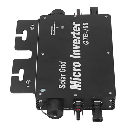Inversor de lazo de red solar, micro inversor de lazo de red de 700 W, voltaje de control WiFi IP65 potencia de identificación automática,