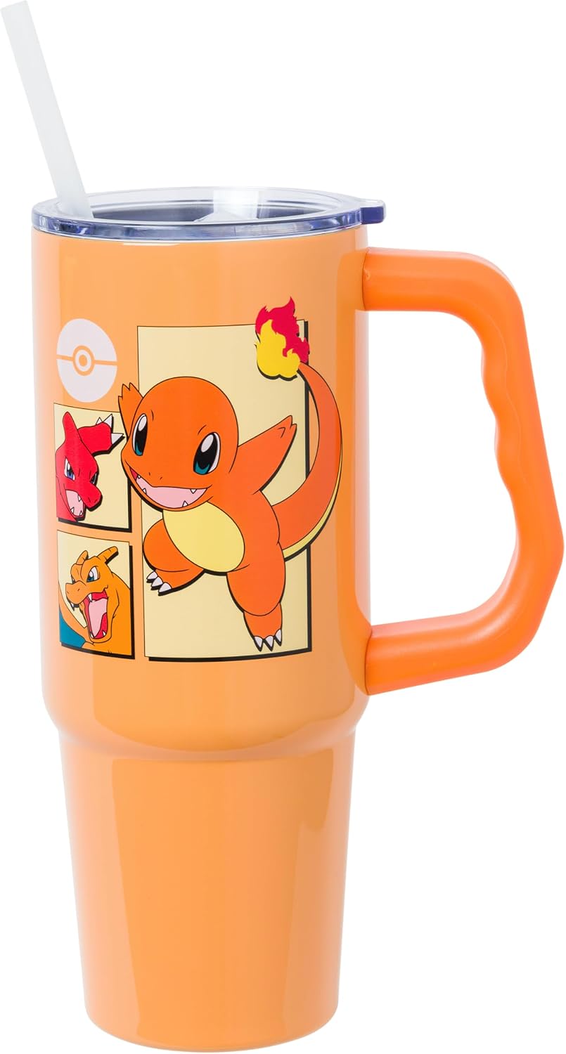 Silver Buffalo Pokemon Charmander 30-oz. Stainless Steel Tumbler for $15